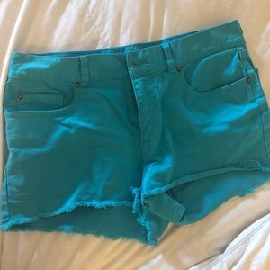 Blue jean shorts